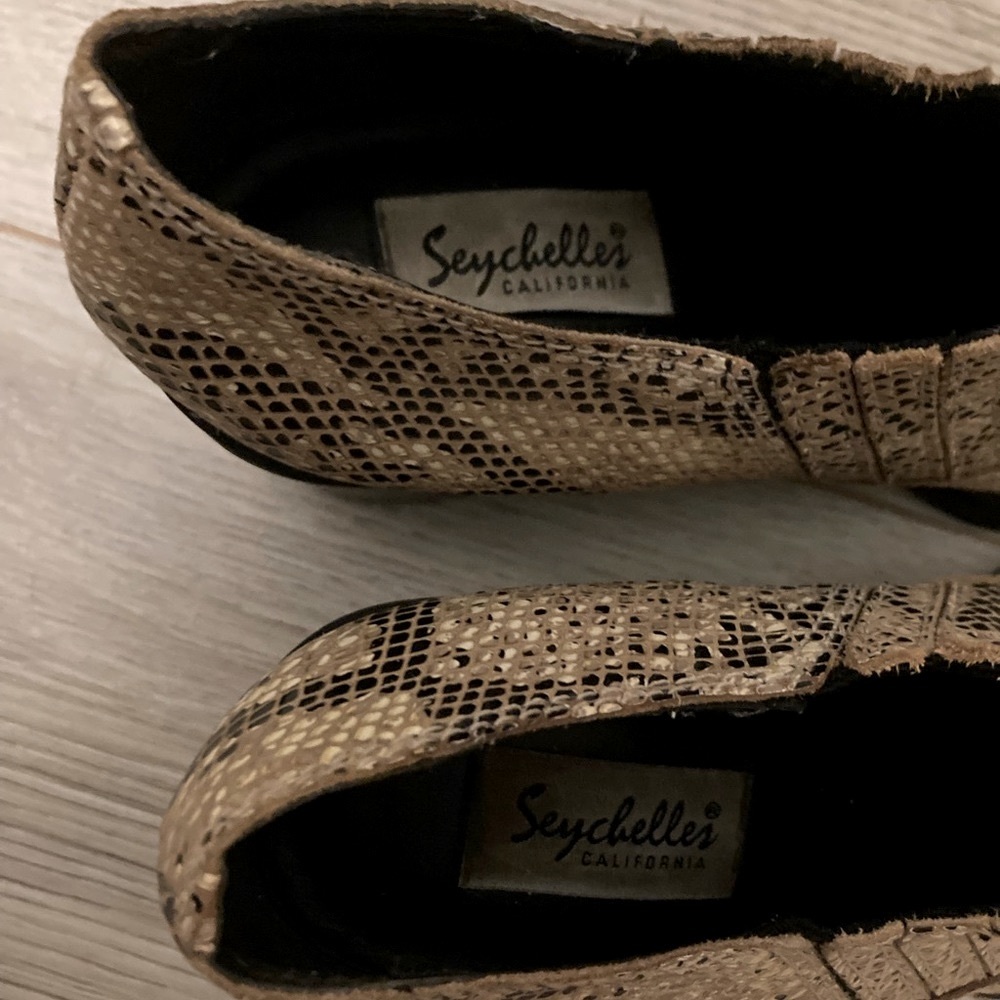 Seychelles python print bootie - Picture 8 of 9